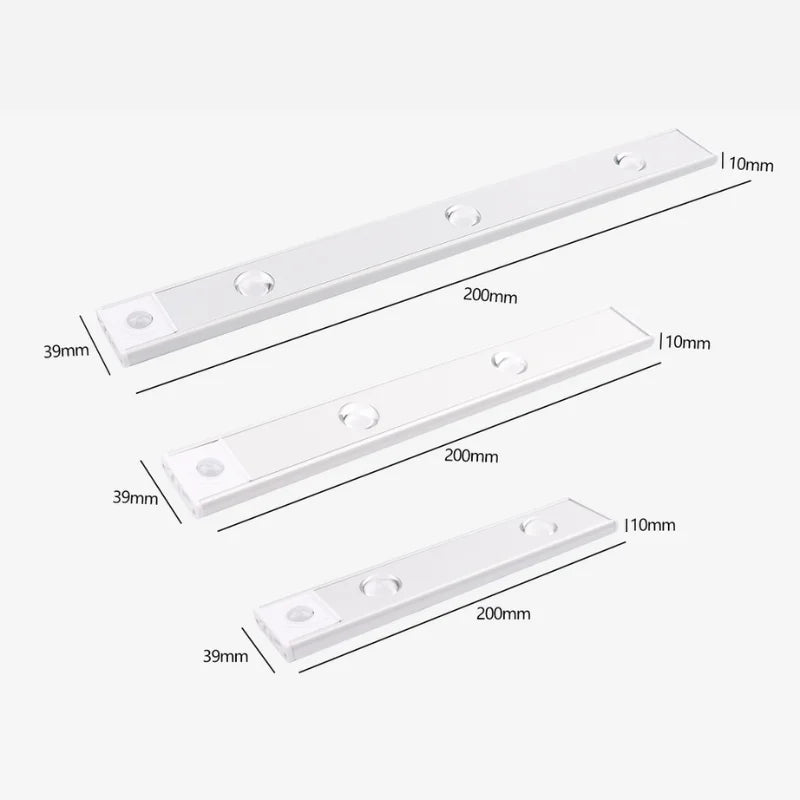 Luminária LED Magnética moderna com Sensor de Movimento