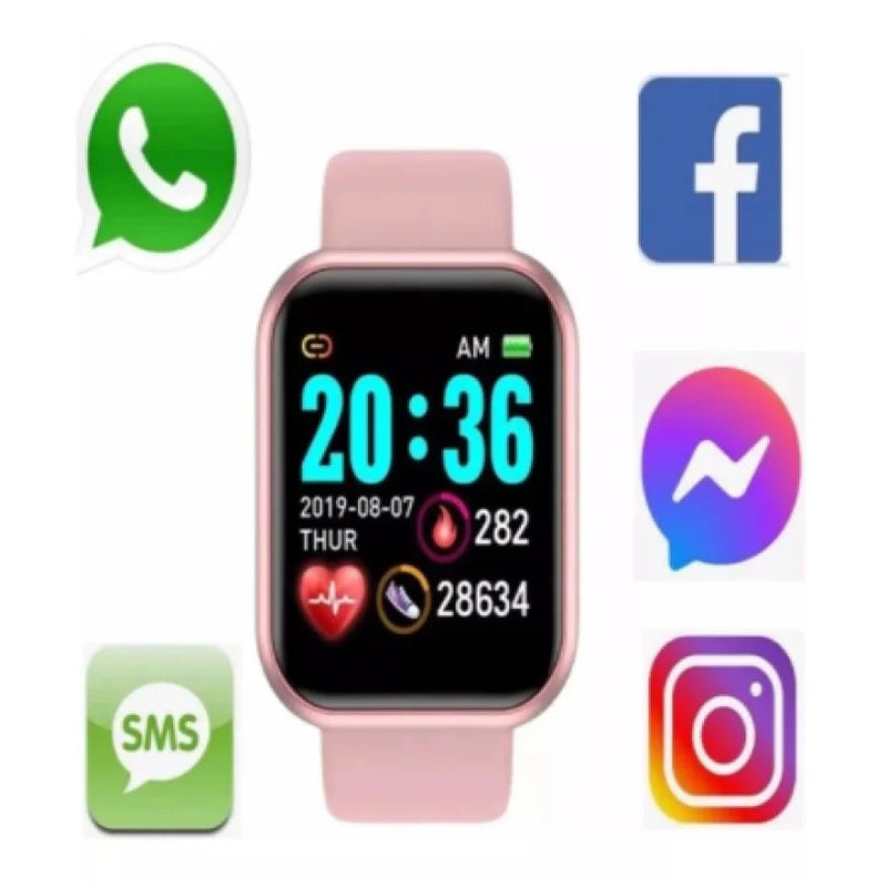 Smart Watch Unisex D20 (Android & IOS) A prova d´água.