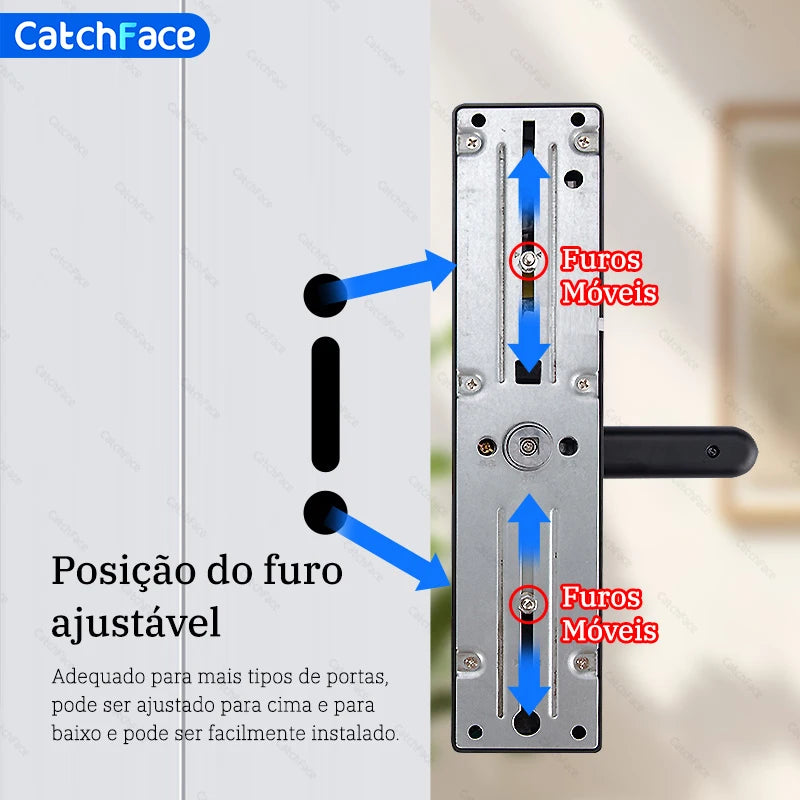 Fechadura Digital Tuya Smart – Desbloqueio por Digital, Senha, Cartão RFID e App Bluetooth!